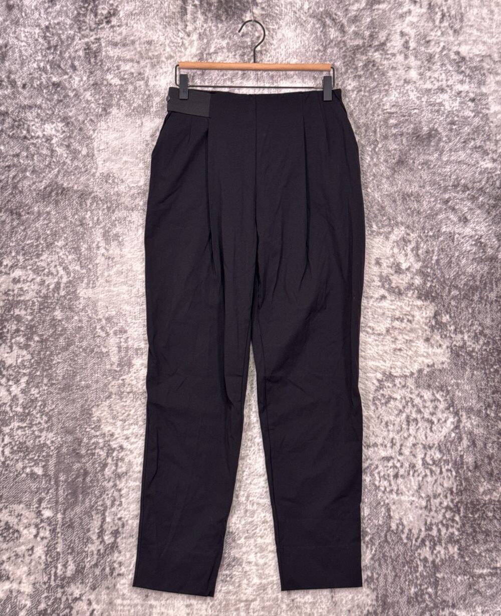 ADAY Turn It Up Pants Medium Womens Black Pleated Stretch Waist